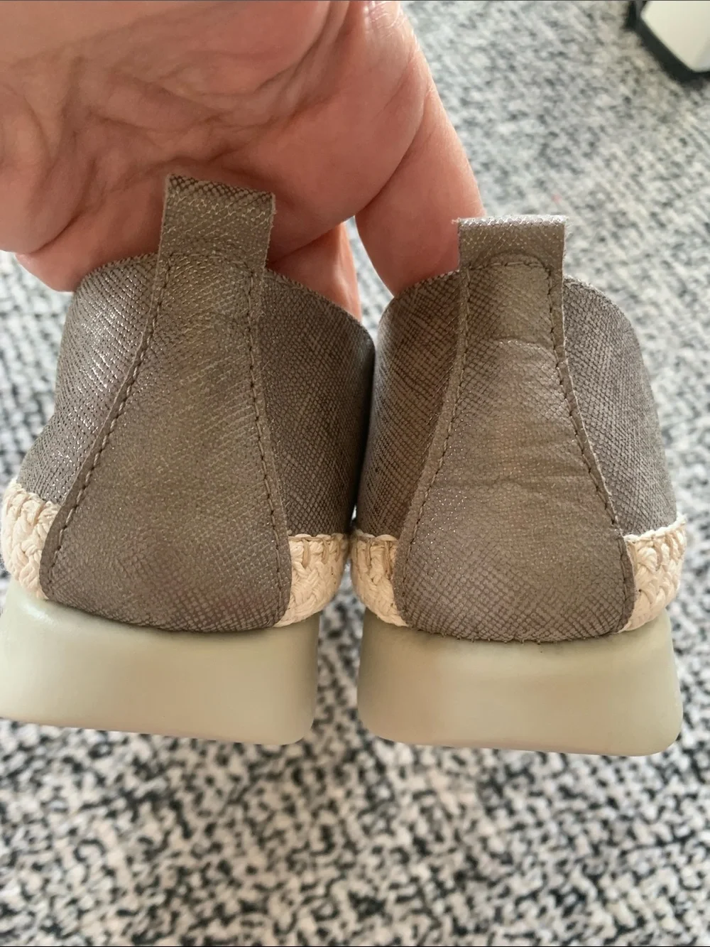 THE FLEXX Men's Slip-On Loafers in Taupe Canvas